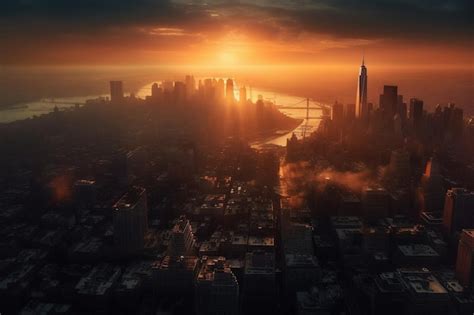 Premium AI Image | Generative AI Iconic Urban Landscapes Series