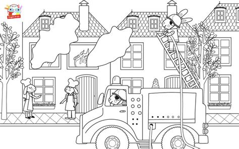 9 Coloriages Avec Des Pompiers