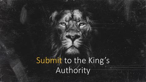 Christ Assembly Church Submit To The Kings Authority Mark