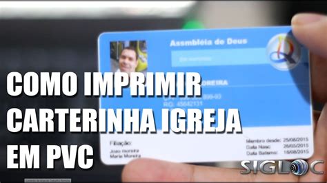 Como Fazer Carteirinha Membro Igreja Em PVC Impressora Smart Ch YouTube