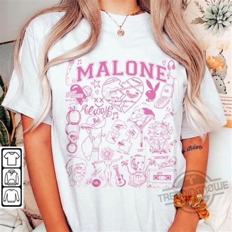 Post Malone Doodle Art Tattoo Shirt Hoodie And Long Sleeve Tee ...