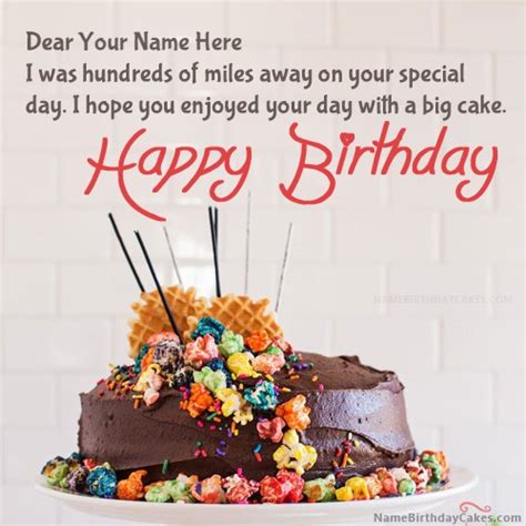 Belated Happy Birthday Wishes With Name