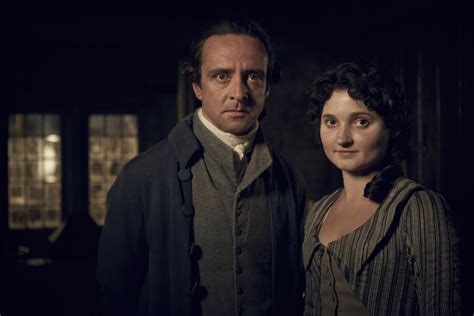 Richard Harrington as Captain Blamey and Ruby Bentall as Verity Poldark ...