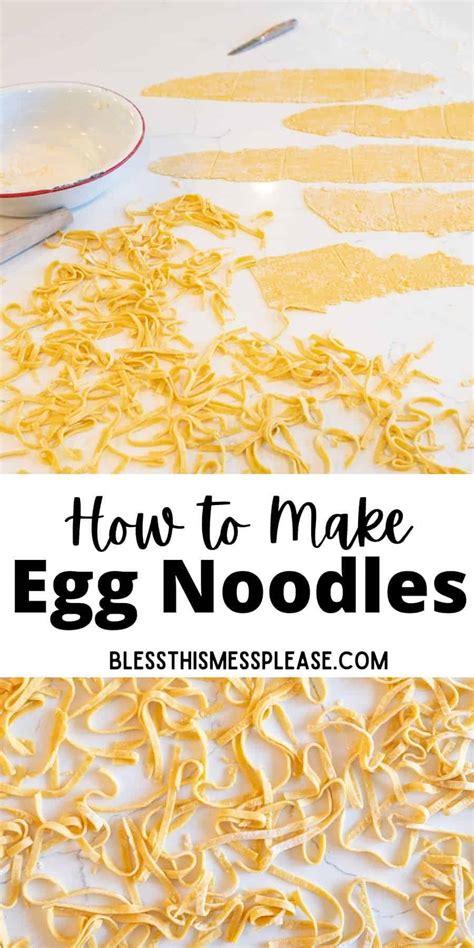 How To Make Homemade Noodles From Scratch Bless This Mess