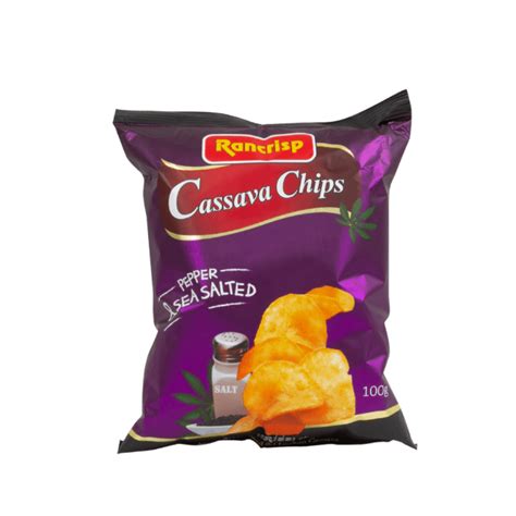 Rancrisp Cassava Chips Salt And Pepper 100g Serandib