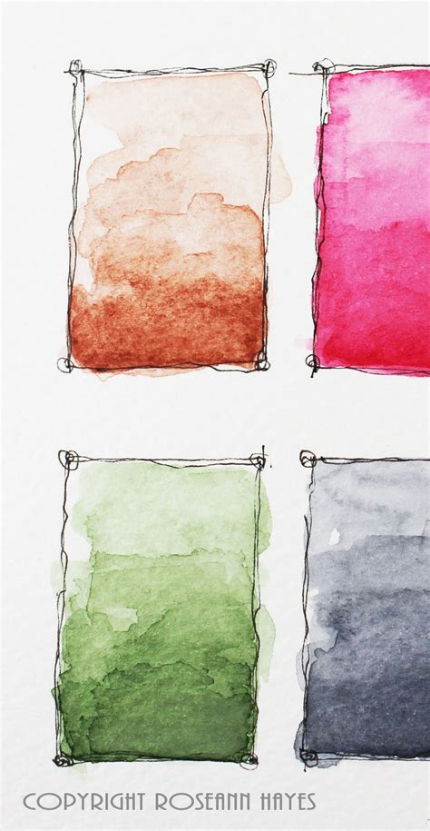 Color Swatches Original Watercolor Painting - Etsy