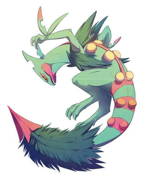 Mega Sceptile by DeNovember on DeviantArt