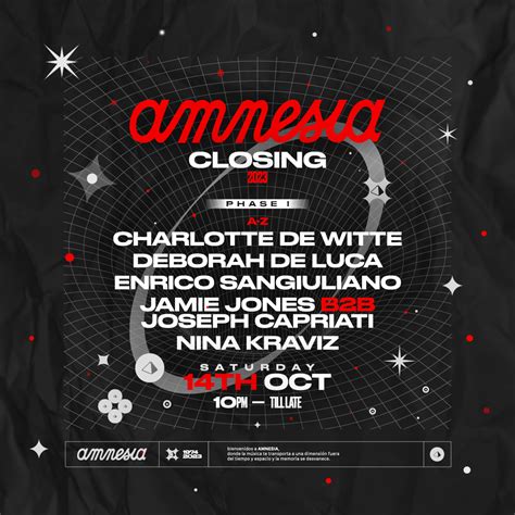 AMNESIA anuncia su mítica fiesta closing party para 2023 Festival Season