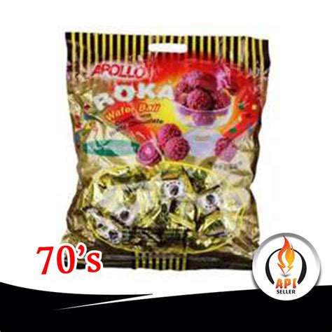 Jual Apollo Roka Wafer Ball Chocolate Peanut Shopee Indonesia