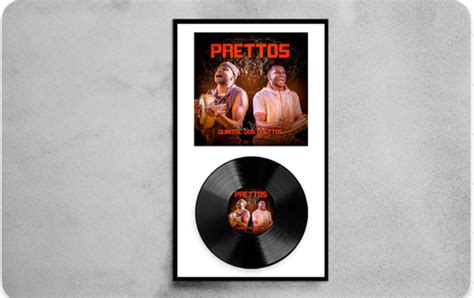 Prettos Quintal Dos Pretos Vertical X Cm Vinil No Quadro