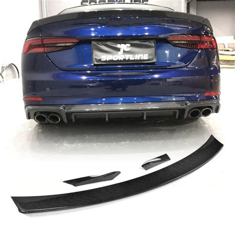 Rear Trunk Spoiler Wing For Audi A5 B9 Basesline S5 Sportback 2017