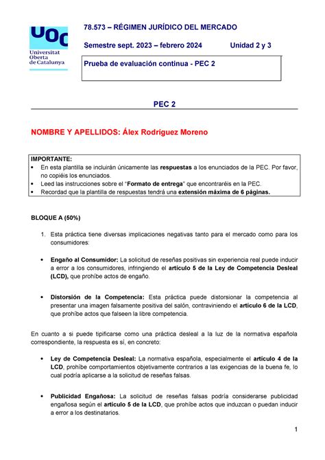 78573 Plantilla de respuestas PEC2 20231 78 RÉGIMEN JURÍDICO DEL