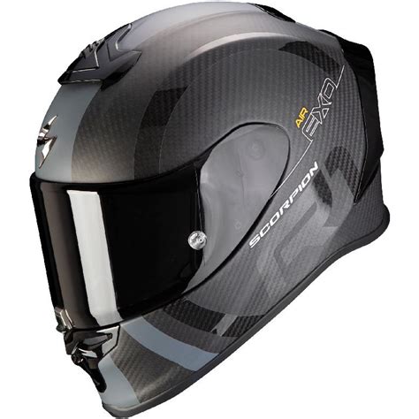 Casque Exo R Evo Carbon Air Mg Scorpion Noir Mat Rouge Moto Axxe Fr