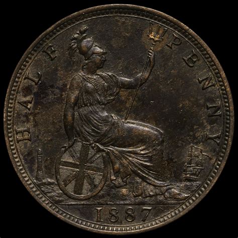 Queen Victoria Halfpenny G Ef