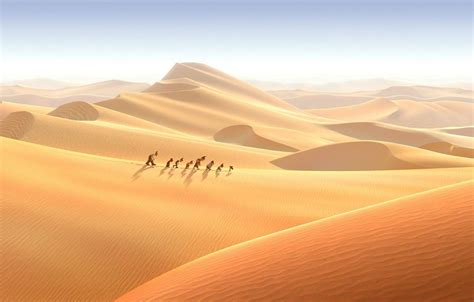 Desert Landscape Anime Desert Background Mixed shot of rock hills in desert landscape first a ...