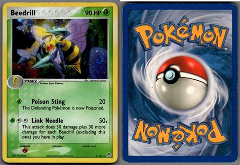 2004 Pokemon EX FireRed LeafGreen 1 112 Beedrill Holo Rare B EBay