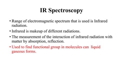 Spectroscopy techniques, it's principle, types and applications | PPT