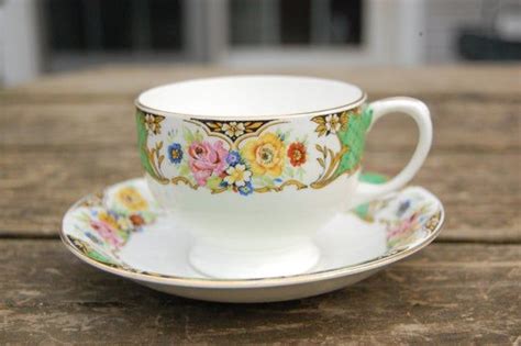 Radfords Crown China Teacup And Saucer Vintage English Pottery