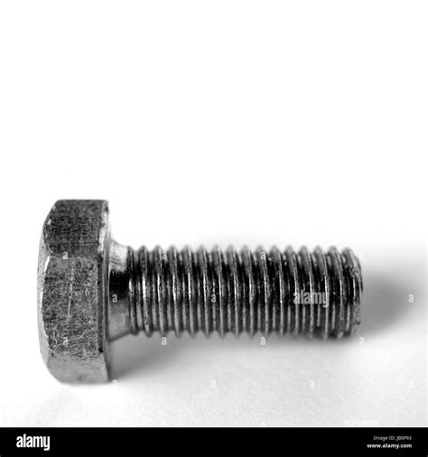 bolt industrial steel hardware isolated  copyspace stock photo alamy