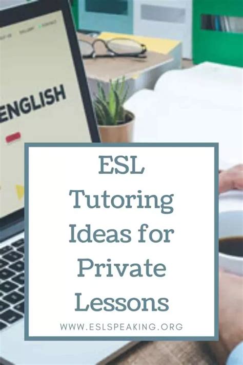 ESL Tutoring Ideas Activities Lesson Plans ESL Private Teaching In