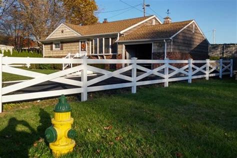 Completed Vinyl Fences Fencing In Ct Orange Fence And Supply