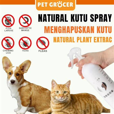 Anti Kutu Spray Cat Flea Mite Kutu Kucing Ubat Kutu Kucing Spray Kutu