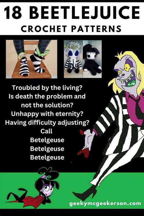 18 Beetlejuice Crochet Patterns Halloween Crochet Patterns Geeky