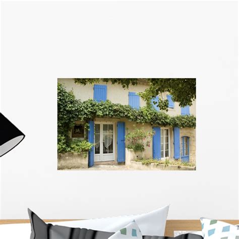 French House With Window Wall Mural By Wallmonkeys Peel And Stick