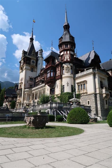 Peles Castle, Romania editorial photography. Image of mood - 119048787