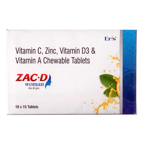 Buy Zac D Woman Chewable Tablet S Online At Upto Off Netmeds