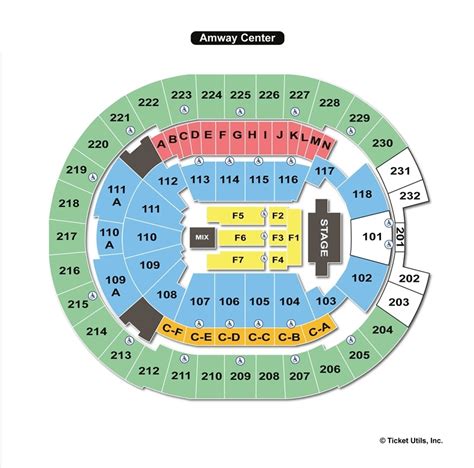 Amway Arena Virtual Seating Chart - Arena Seating Chart