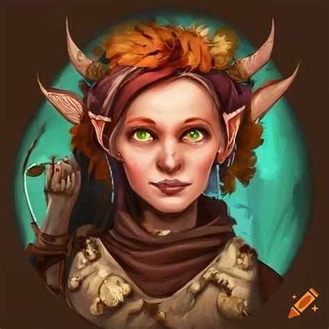 Illustration Of A Female Halfling Bard With A Feathered Hat