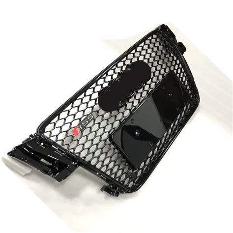 RS5 Style Front Grill For Audi A5 S5 Refit Part Black Auto Body Kit