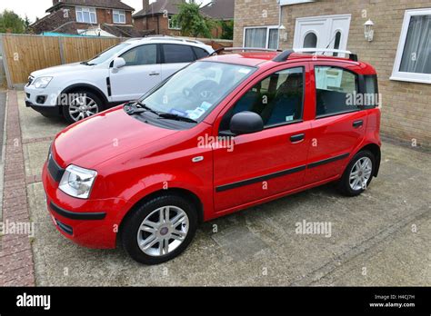 Red Fiat Panda Stock Photo - Alamy