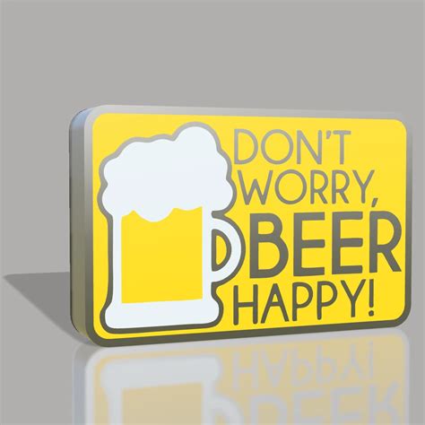 Beer Happy Light Box By Zupa 3d Makerworld