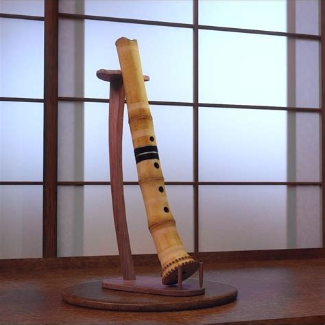 Flute Shakuhachi 3D model | CGTrader