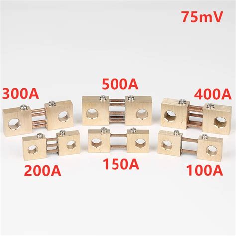 Fl 19 Shunt 75a 100a 100a 200a 300a 400a 500a 75mv Welding Machine Brass Resistor Dc Shunts For