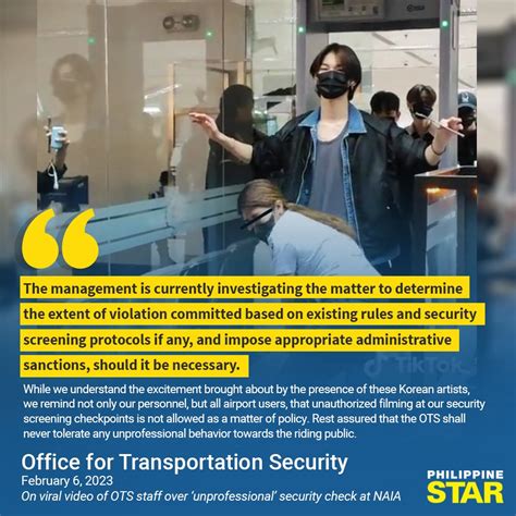 The Philippine Star On Twitter The Office For Transportation Security