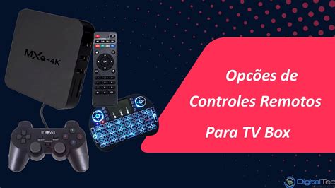 Opções de controle remoto para TV Box Android TV joystick games YouTube