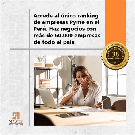 Accede al único ranking de empresas Pyme en el Perú Haz negocios con