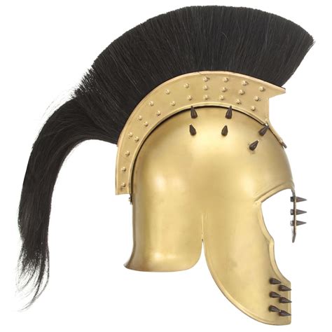 Greek Warrior Helmet Antique Replica LARP Brass Steel