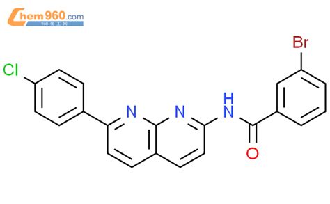 107739 03 7 Benzamide 3 Bromo N 7 4 Chlorophenyl 1 8 Naphthyridin 2