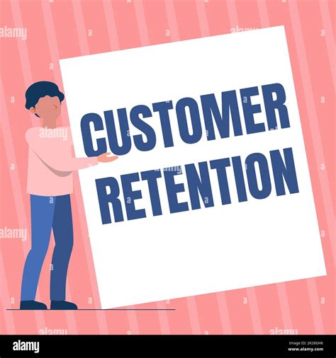 Text Caption Presenting Customer Retention Word Written On Keeping