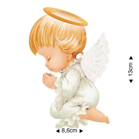 An Angel Figurine Is Shown With Measurements