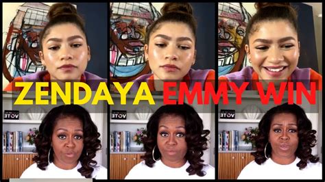 Michelle Obama Congratulating Zendaya On Emmy Win 🔴 Zendaya Instagram