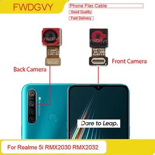 For Realme 5i RMX2030 RMX2032 Front Back Camera Main Frontal Facing