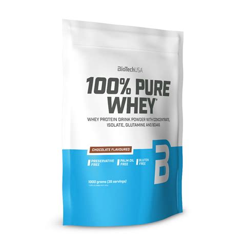 100 Pure Whey Protein 1kg Bag Biotech Usa