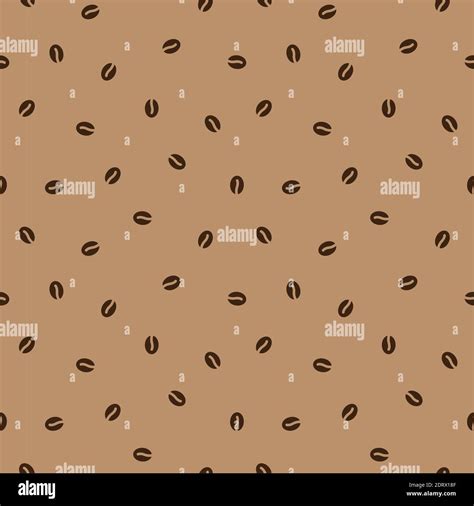 Coffee Beans Seamless Pattern Colorful Design For Print Paper Or