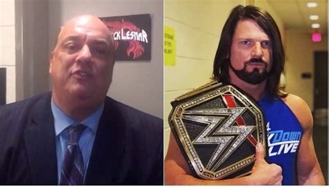 Wwe News Paul Heyman Praises Aj Styles For His Survivor Series Performance