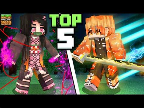 Mcpe Top Best Demon Slayer Mod Addons For Minecraft Pe Youtube